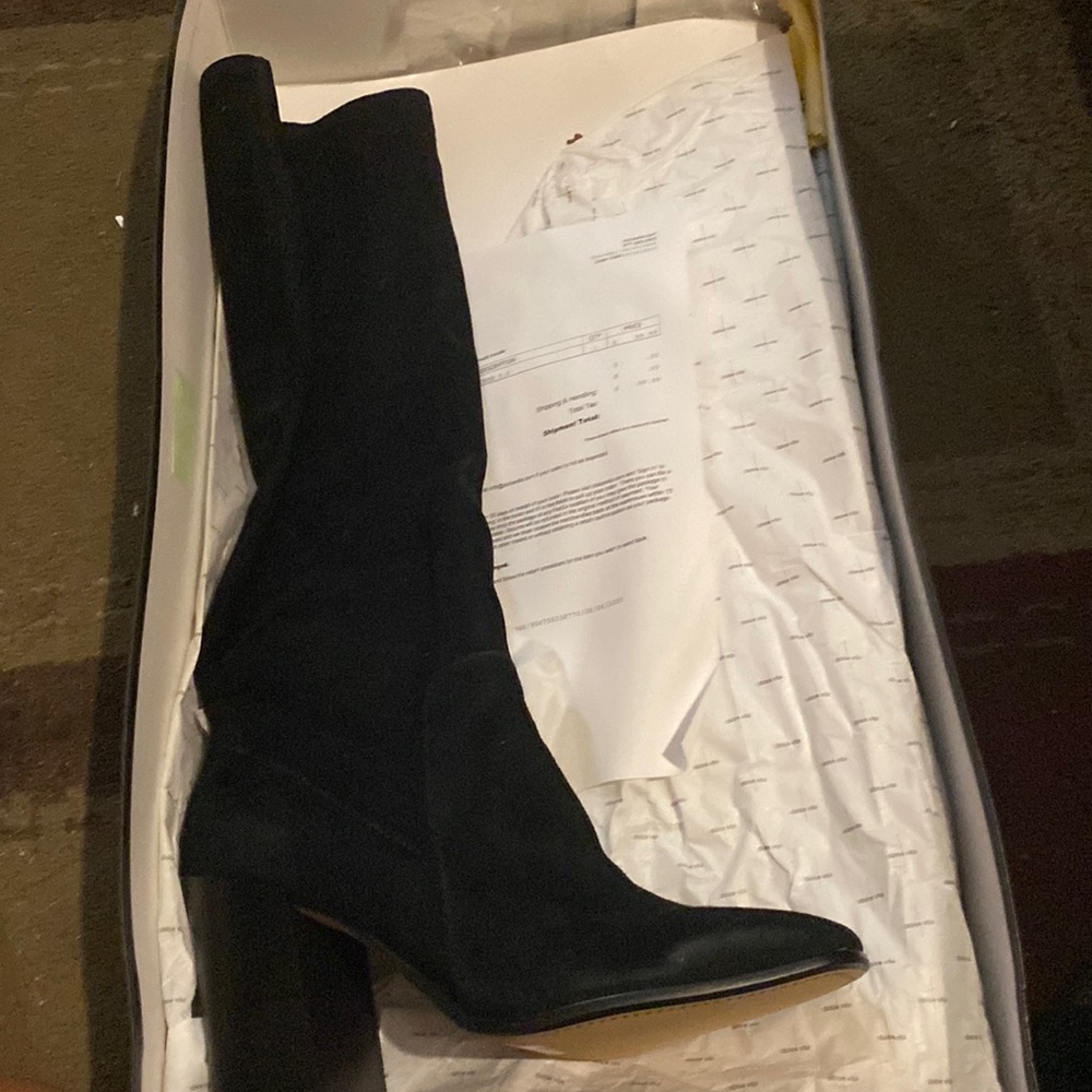 Brand New Suede Black boots